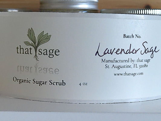 Organic Sugar Scrub - Lavender Sage